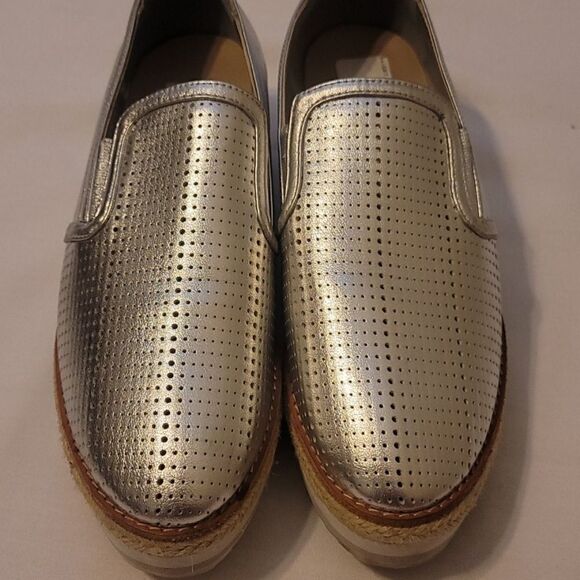 Aldo silver platform loafers size 8 - Picture 2 of 8